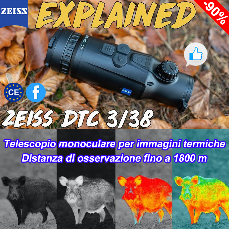 🔥[175° anniversario Zeiss] Terreno di caccia: monocolo da caccia con imaging termico Zeiss