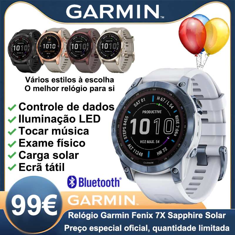 [Oferta especial oficial] Garmin Fenix 7X Sapphire Solar Smart Watch