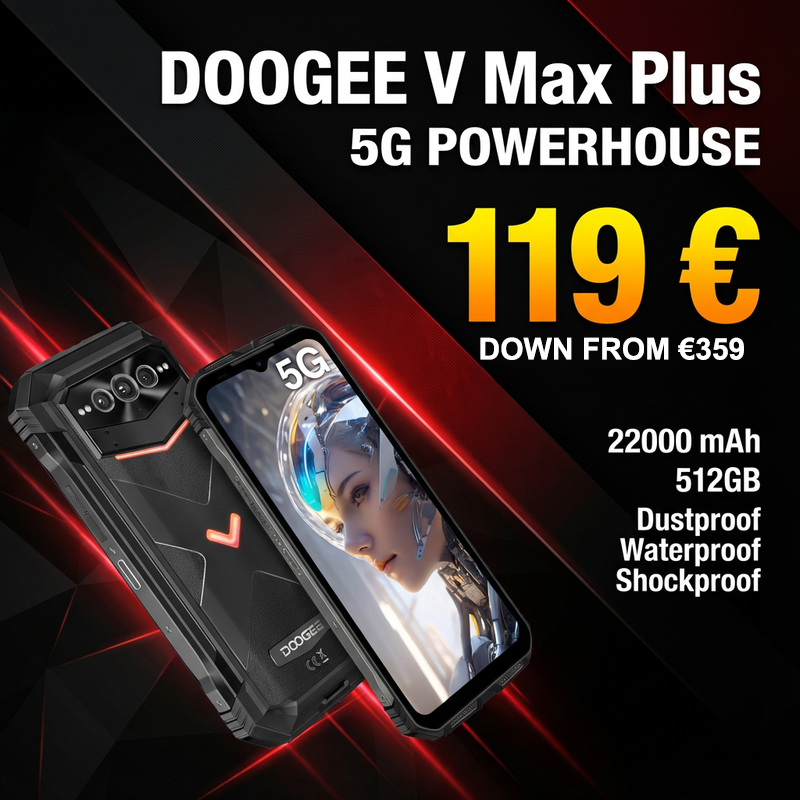 🔥📢Doogee V Max Plus - Smartphone 5G robusto, versão global✅