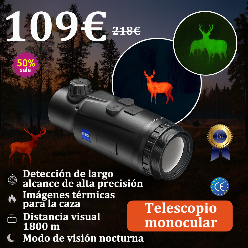 🏷️👁️👉[Oferta por tiempo limitado] Hunting Ground: Monocular de caza con imagen térmica