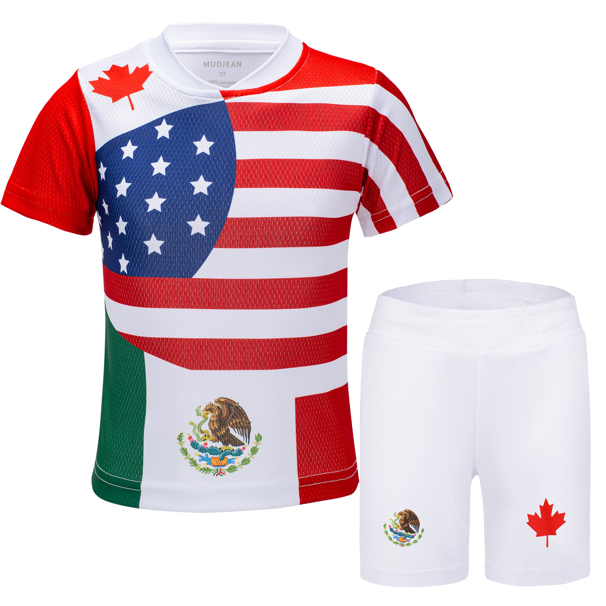 Kids Soccer Kits USA Canada Mexico Style 2026
