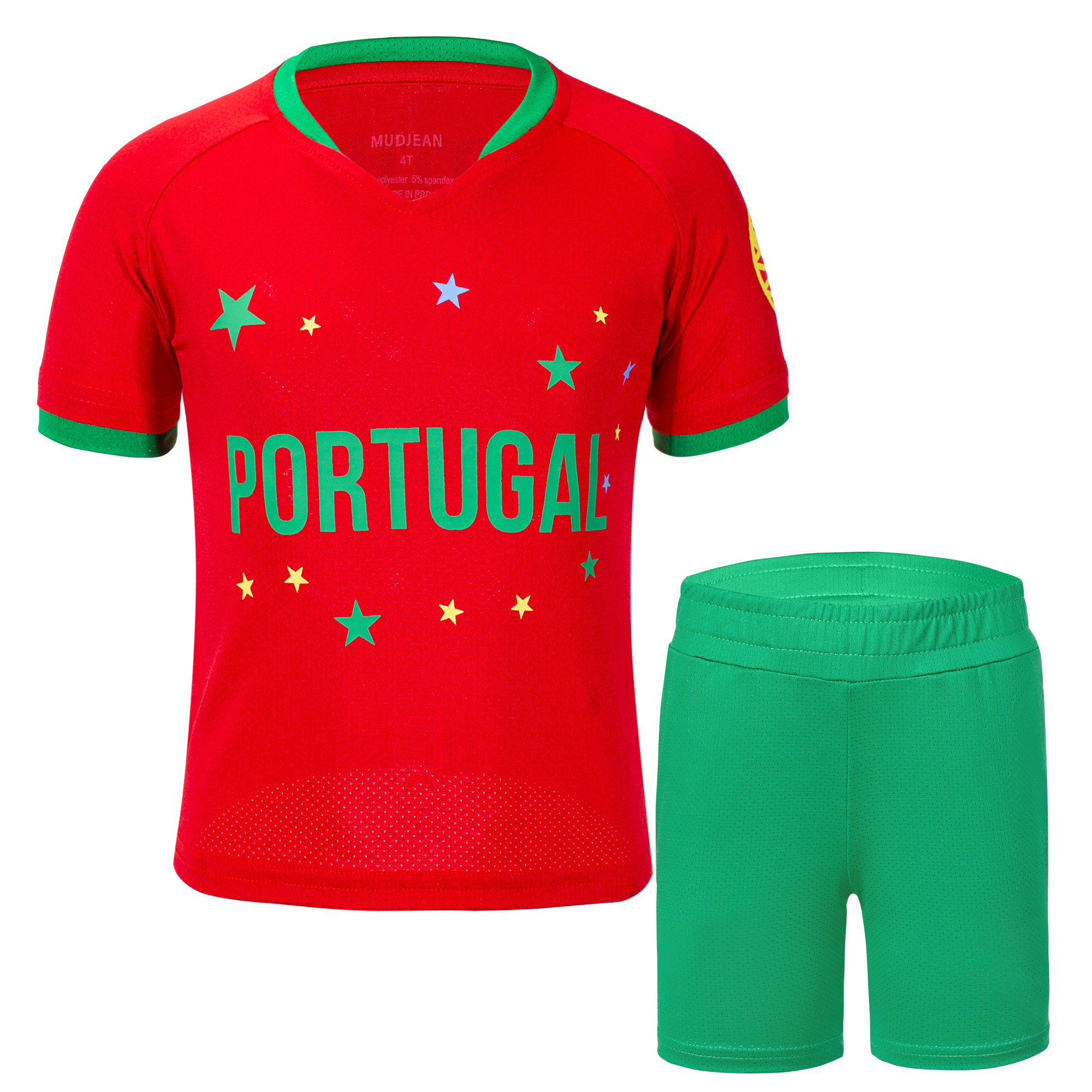 Kids Portugal Soccer Kits Style B