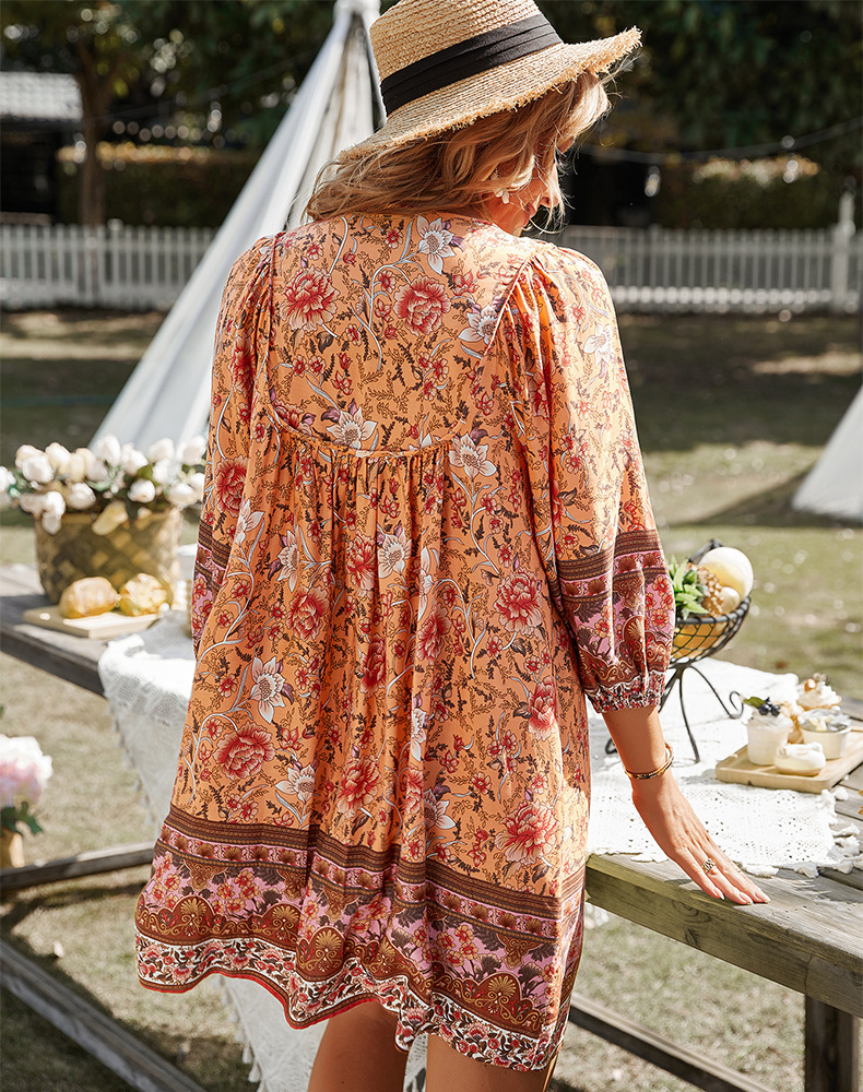 Bohemian Casual Resort Dress
