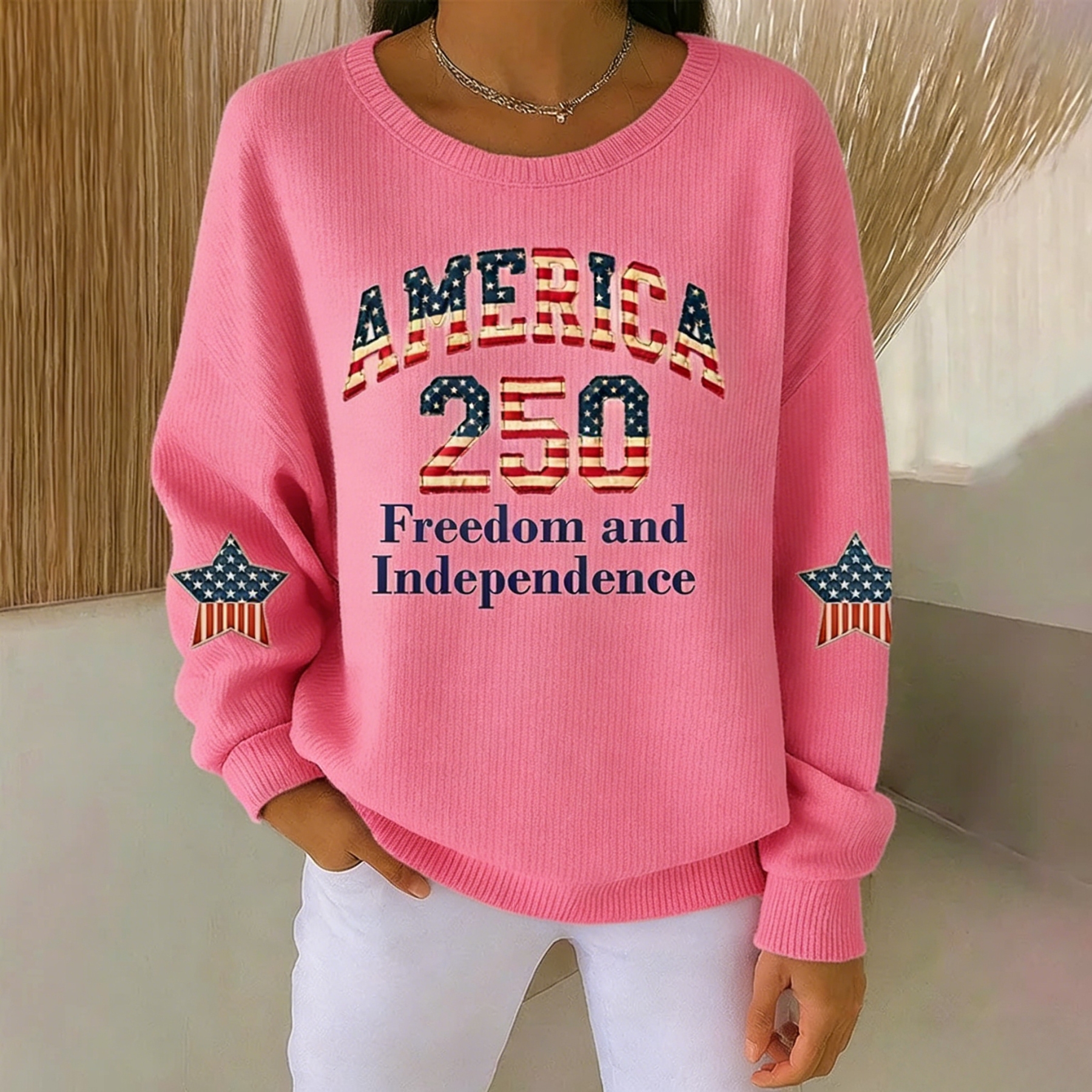 Women's US 250th Anniversary Printed Casual Sweatshirt