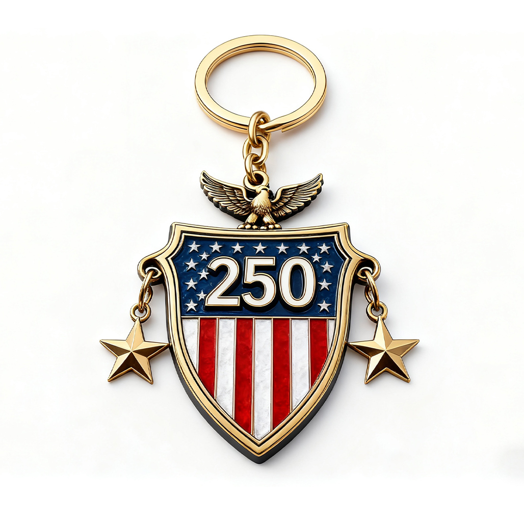 🇺🇸 America 250th Anniversary Keychain (1776–2026)