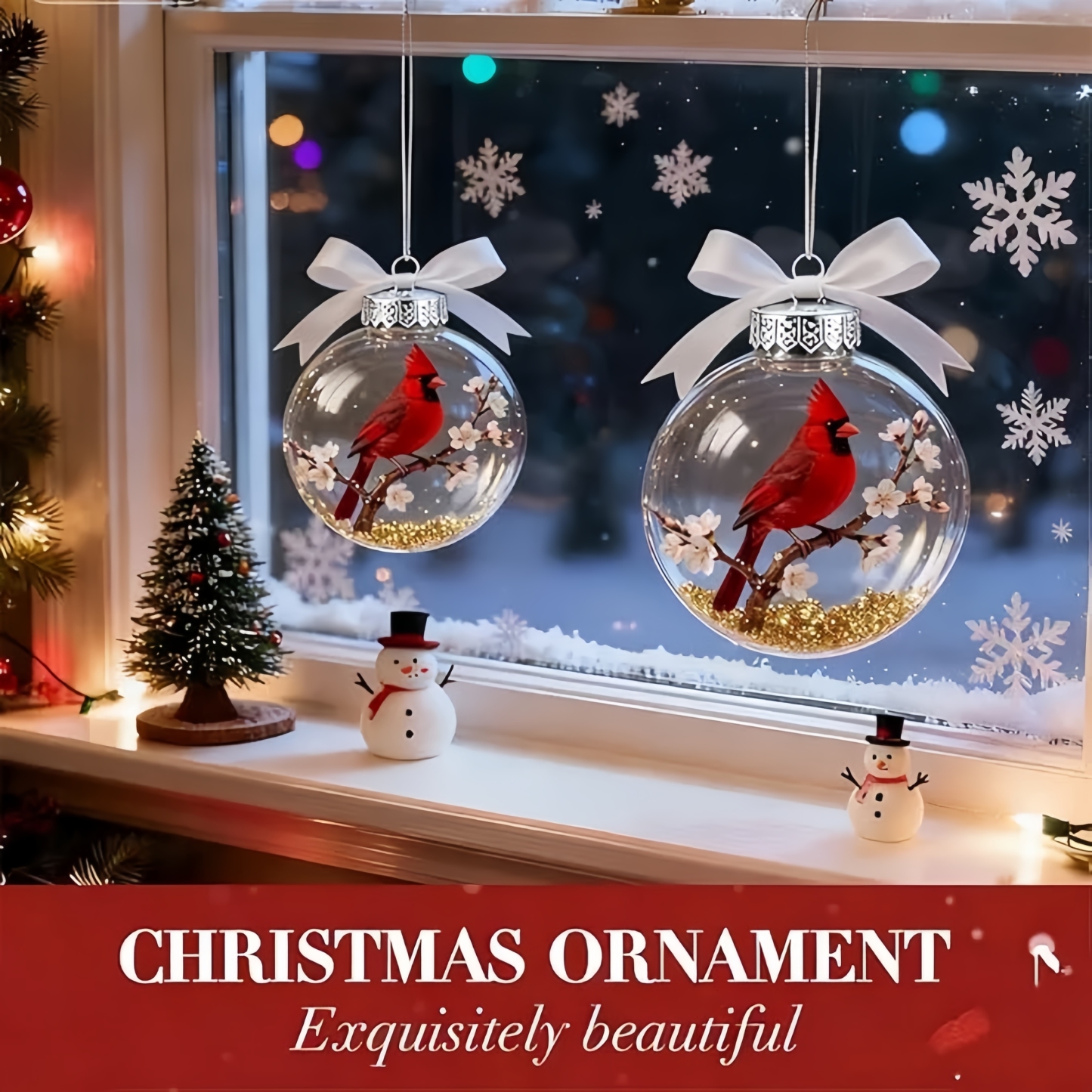 🐦Nature’s Birds Crystal Glass Ornament Set