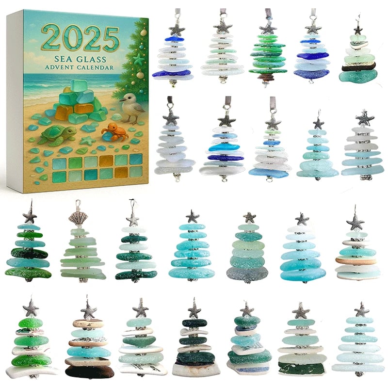 🔥🌊🎄Sea Glass Christmas Tree Advent Calendar🔥