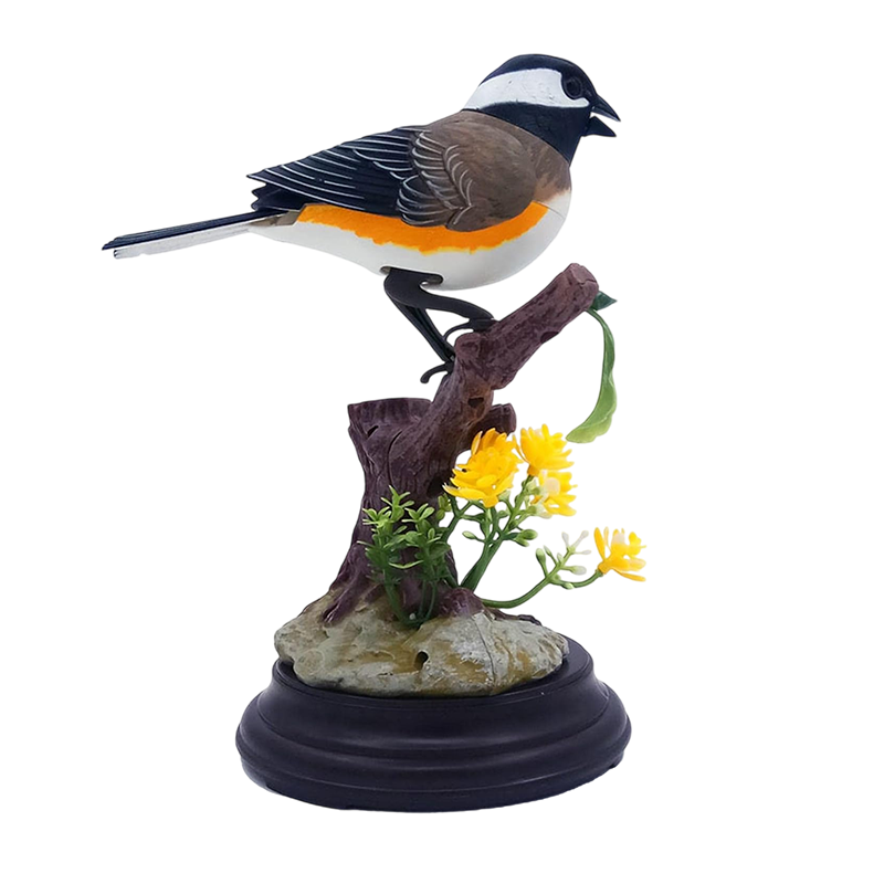 A lifelike singing bird