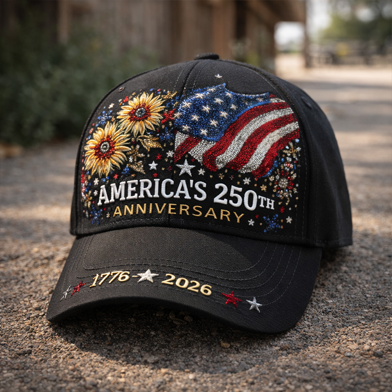 US 250th Anniversary Print Casual Cap