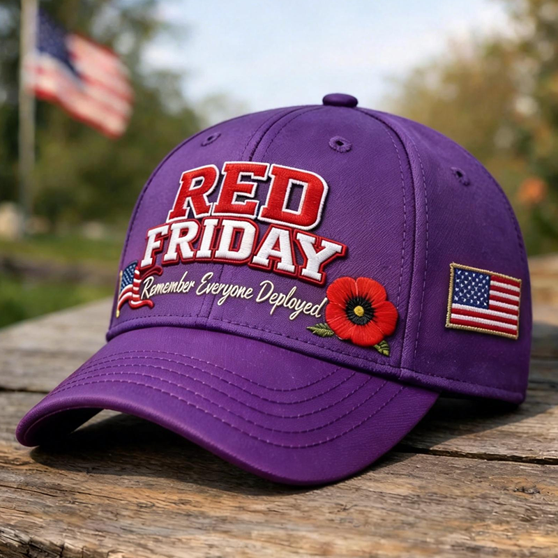 Red Friday Printed Casual Hat