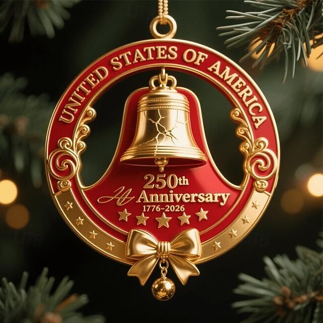 🔥United States 250th Anniversary Bell Ornament