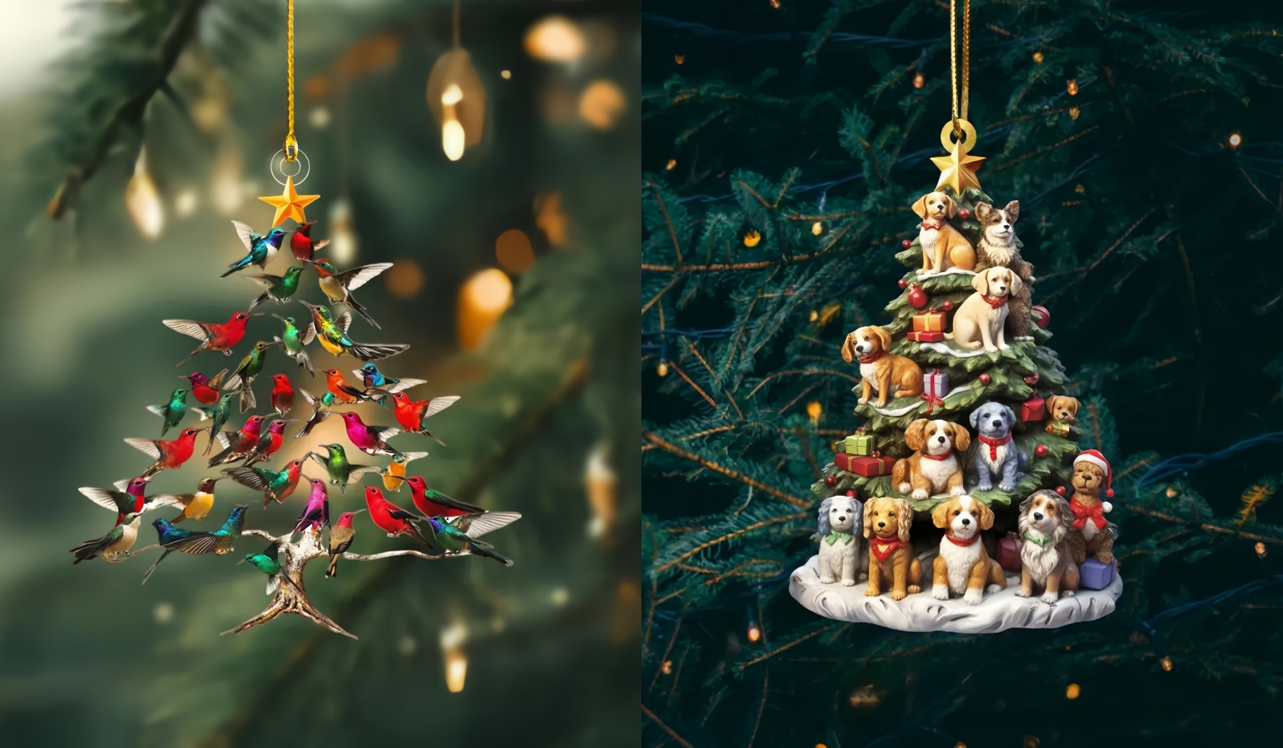 Rockin' Around The Guitar Christmas Tree Ornament