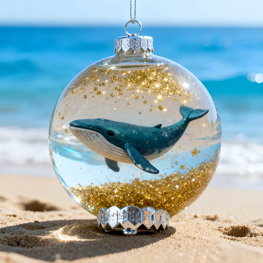 🔥Last Day 60% Off -🌊Sea Life Crystal Glass Decoration Set