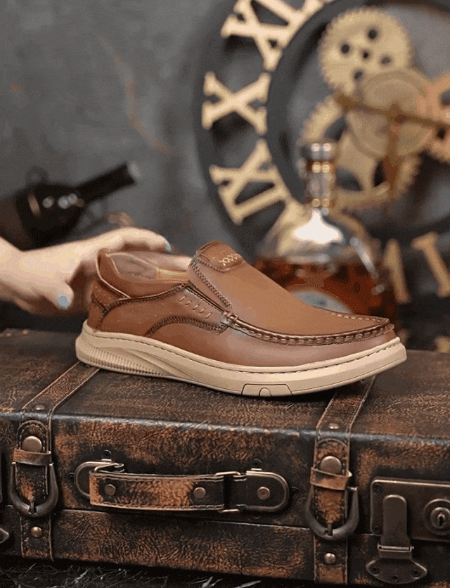 2025 new men's outdoor fashion casual leather shoes