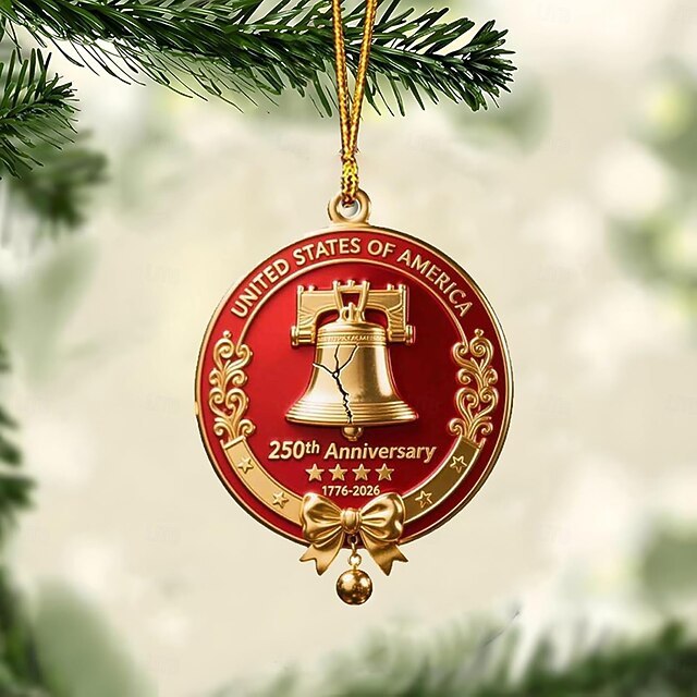 🔥United States 250th Anniversary Bell Ornament
