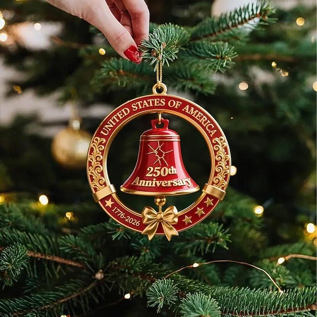 🔥United States 250th Anniversary Bell Ornament