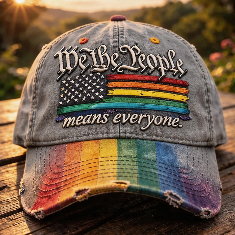 🔥Last Day 49% OFF -Rainbow Pride Month Gay Art Print Hat-GD