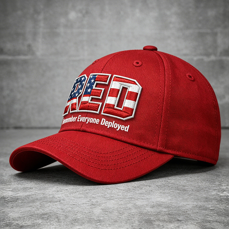 Red Friday Printed Casual Hat
