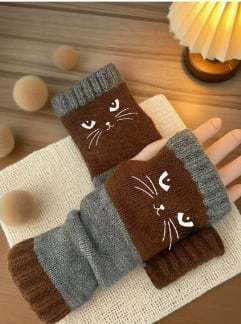 🐱Knitted Fingerless Gloves🧶