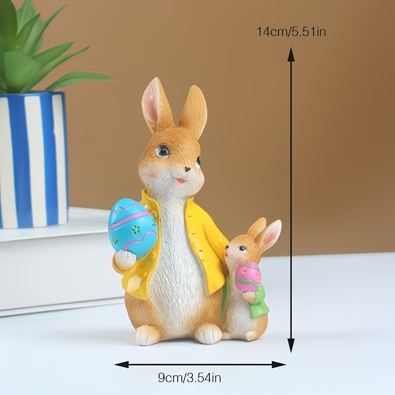 🔥LAST DAY 49% OFF-🐰 Adorable Bunny Family Easter Figurine Set