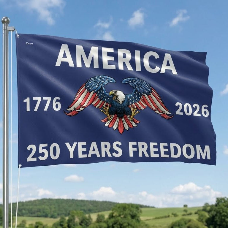 Flagwix American Flag - America 250th Anniversary Grommet Freedom 4th of july Flag