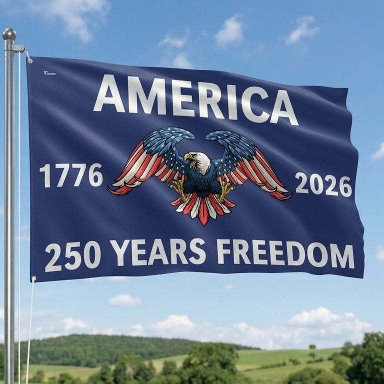 Flagwix American Flag - America 250th Anniversary Grommet Freedom 4th of july Flag