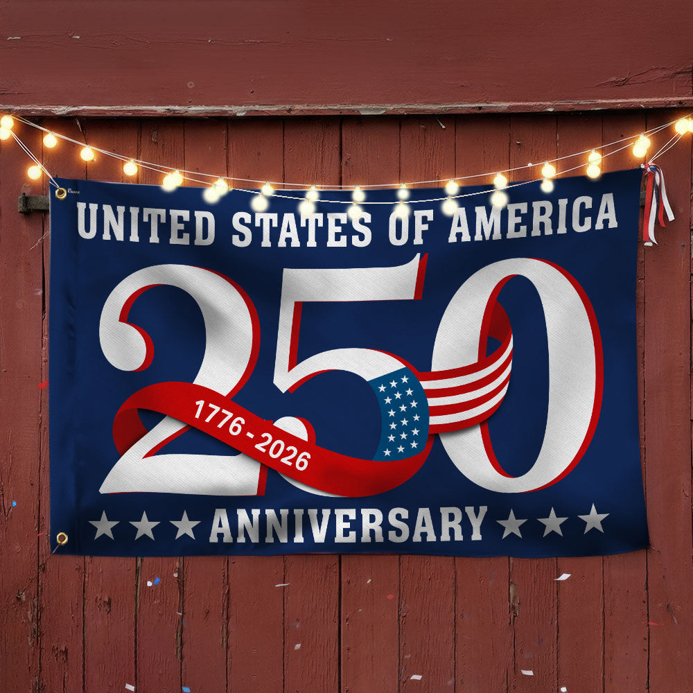 250 Years Patriotic Grommet Flag, United States of America 1776 2026