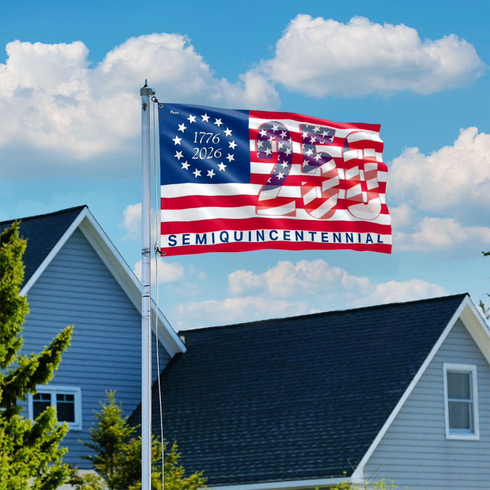America 250th Anniversary United States Semiquincentennial 1776 2026 Patriotic Grommet Flag