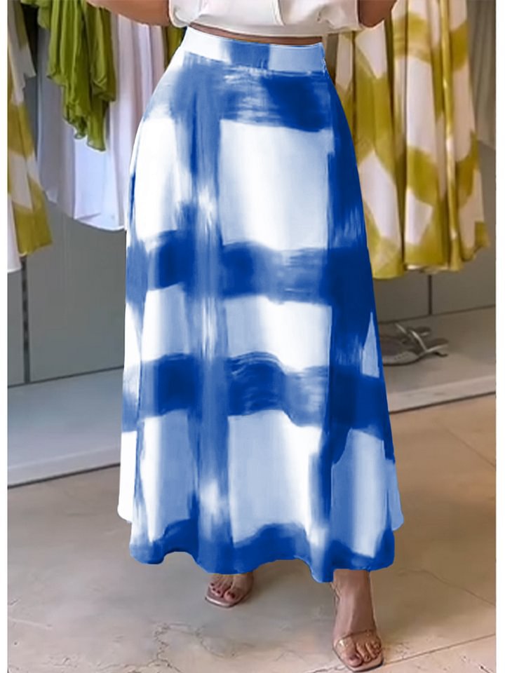 Women's Printed Midi Skirt