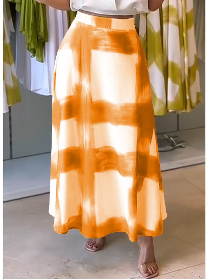 Women's Printed Midi Skirt