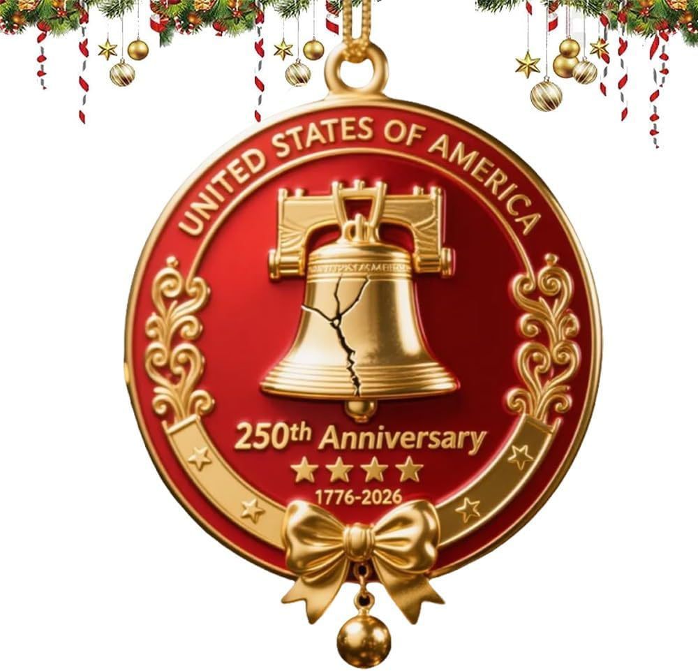 🔥United States 250th Anniversary Bell Ornament