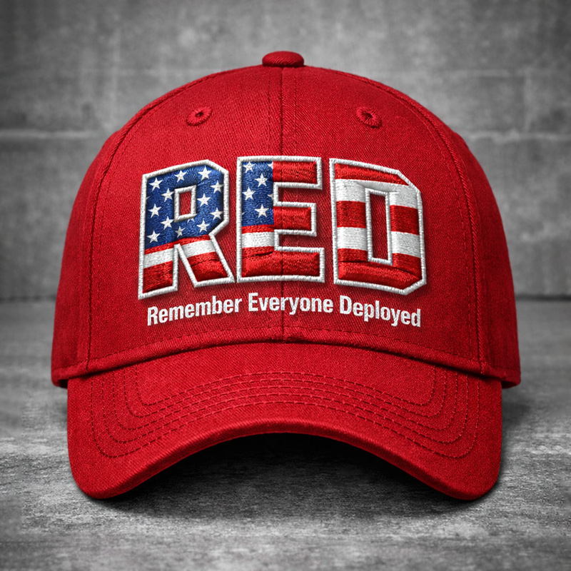 Red Friday Printed Casual Hat