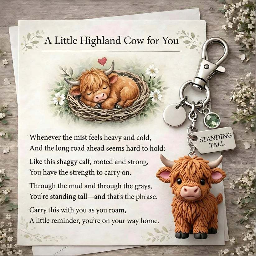 🐮A Little Highland Cow For You Keychain