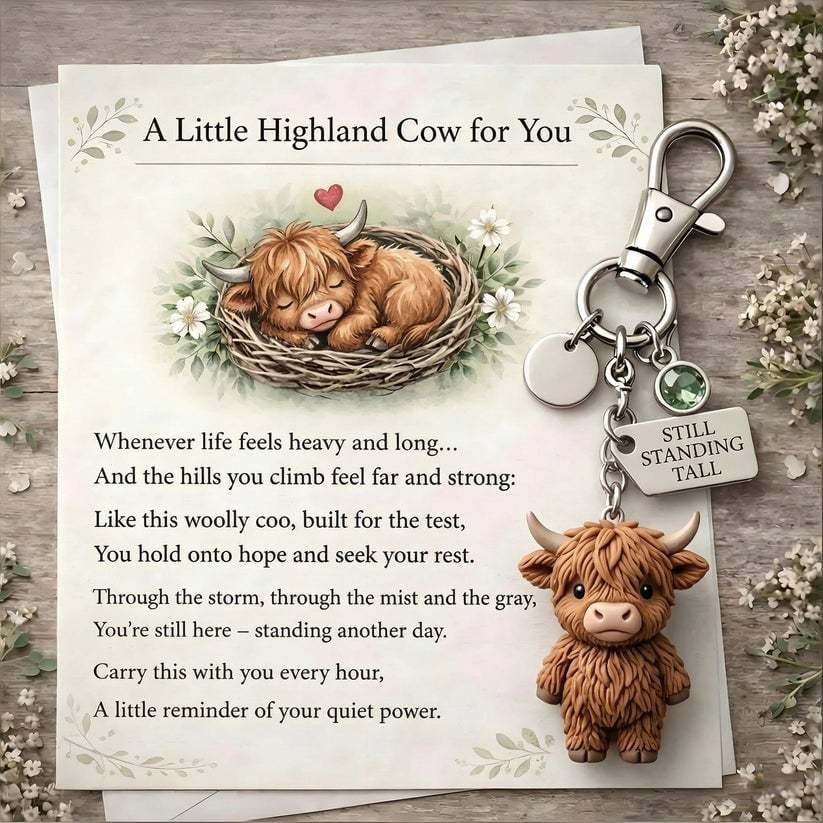 🐮A Little Highland Cow For You Keychain