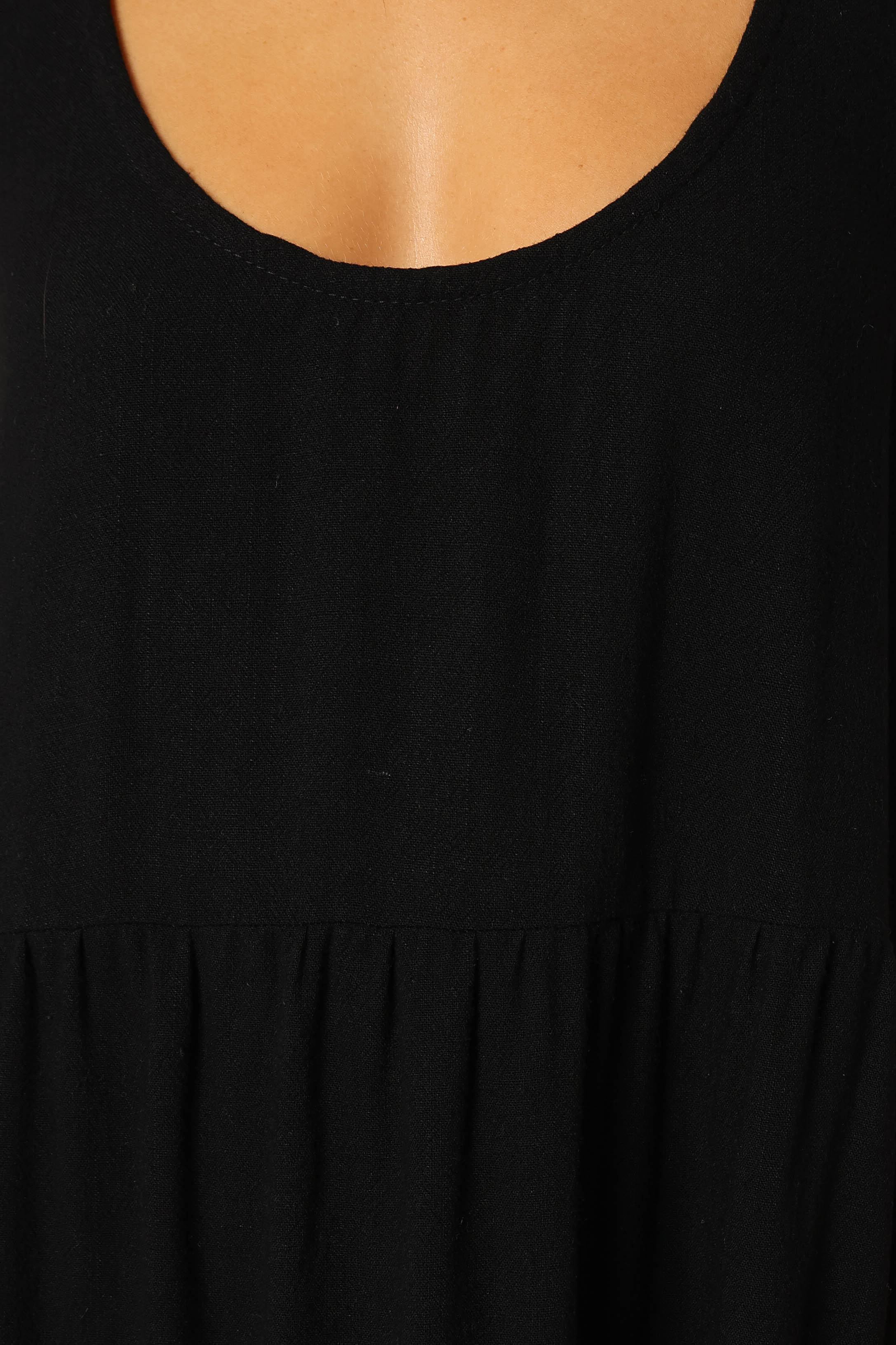 Marcy Midi Dress - Black-Rgtroy