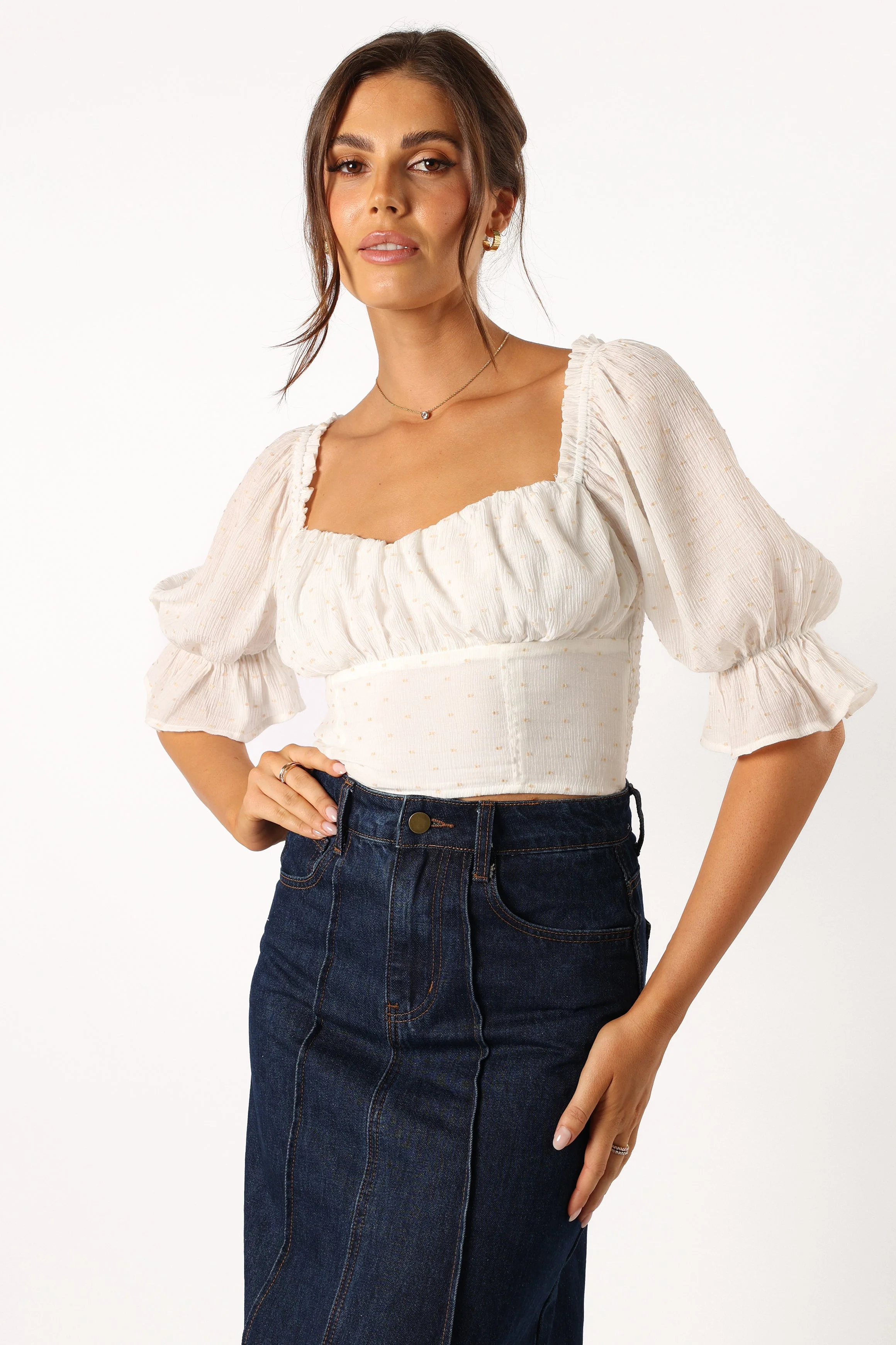 Lily Top - Ivory-Rgtroy