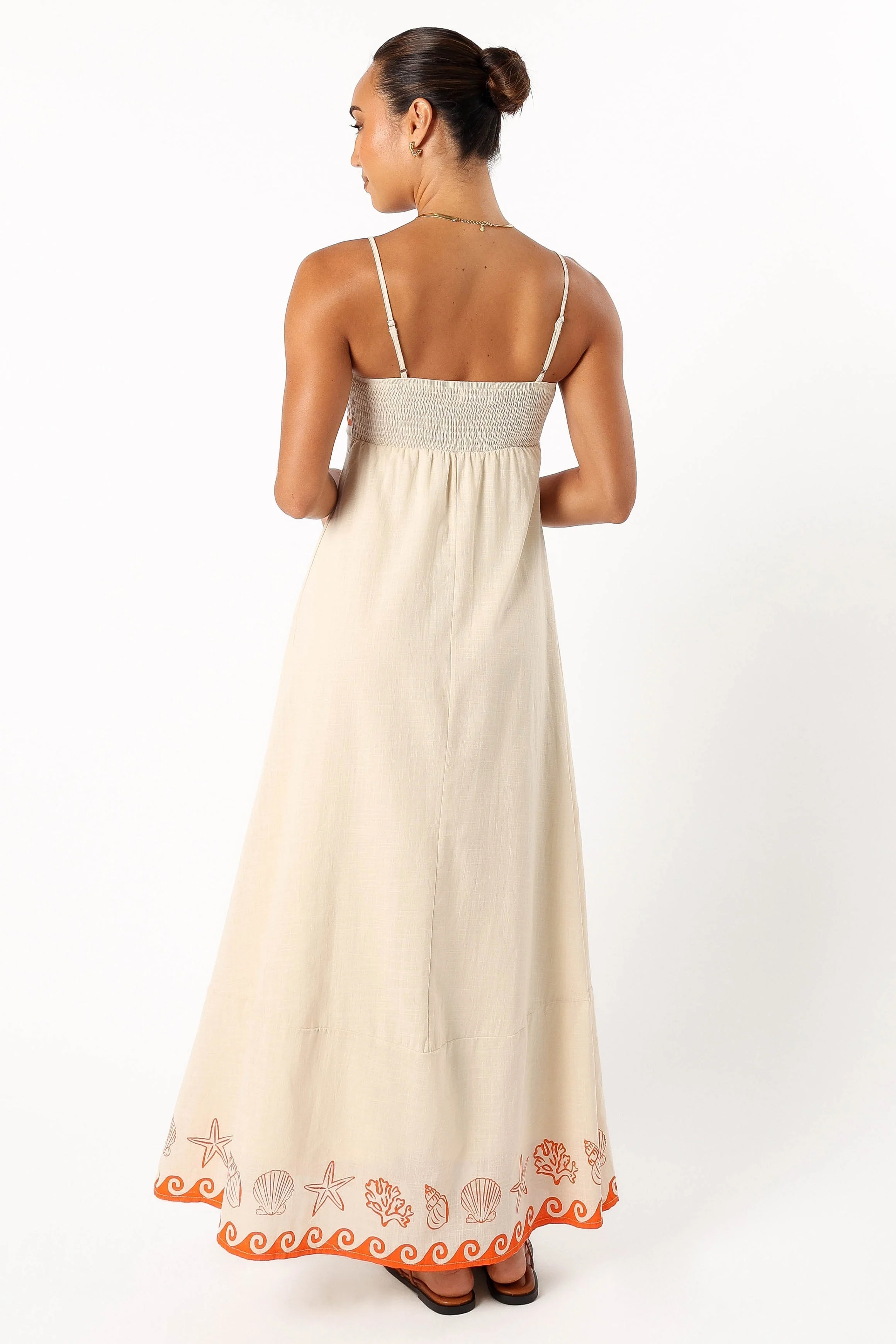 Ceecee Maxi Dress - Beige-Rgtroy