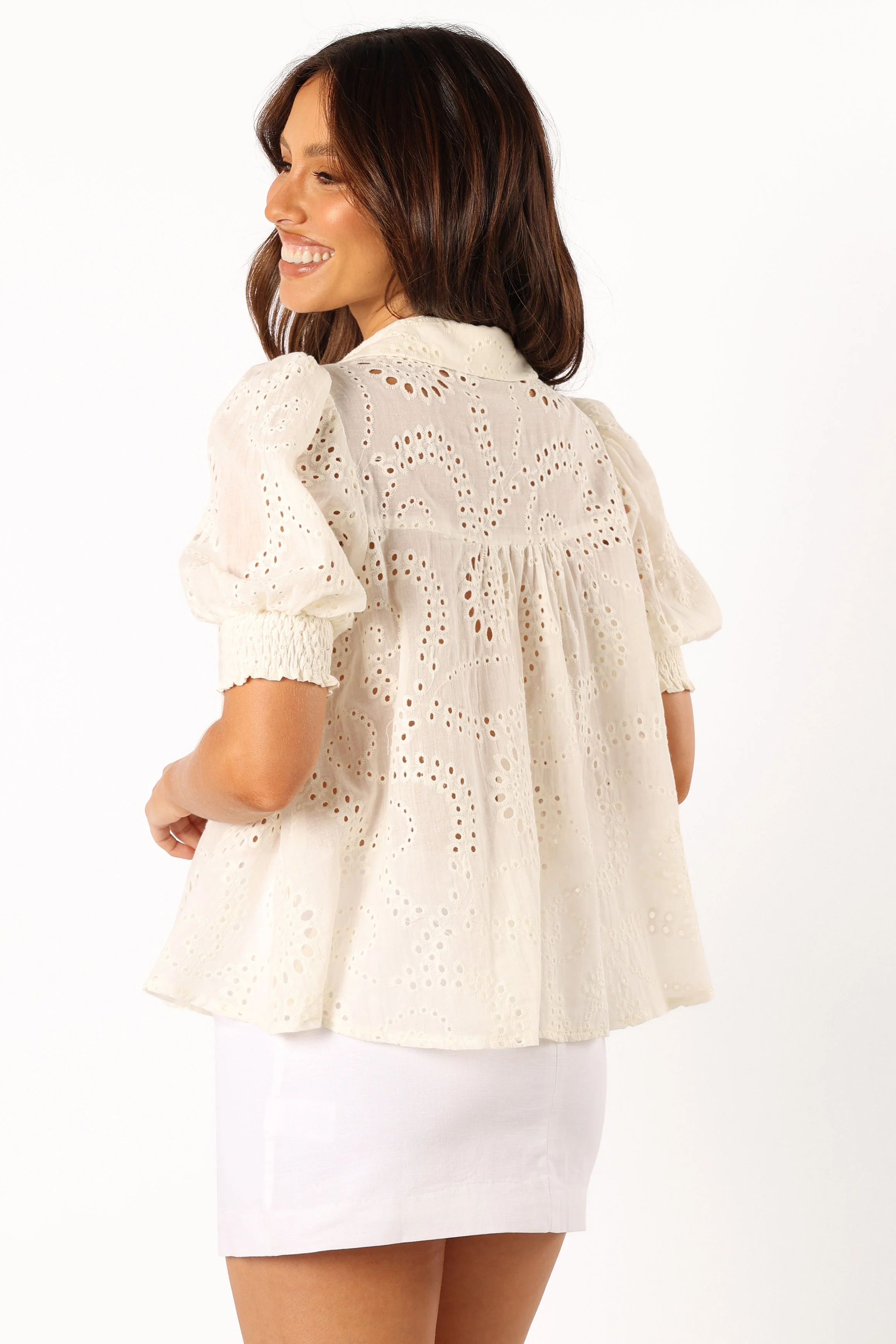 Janelle Top - White-Rgtroy