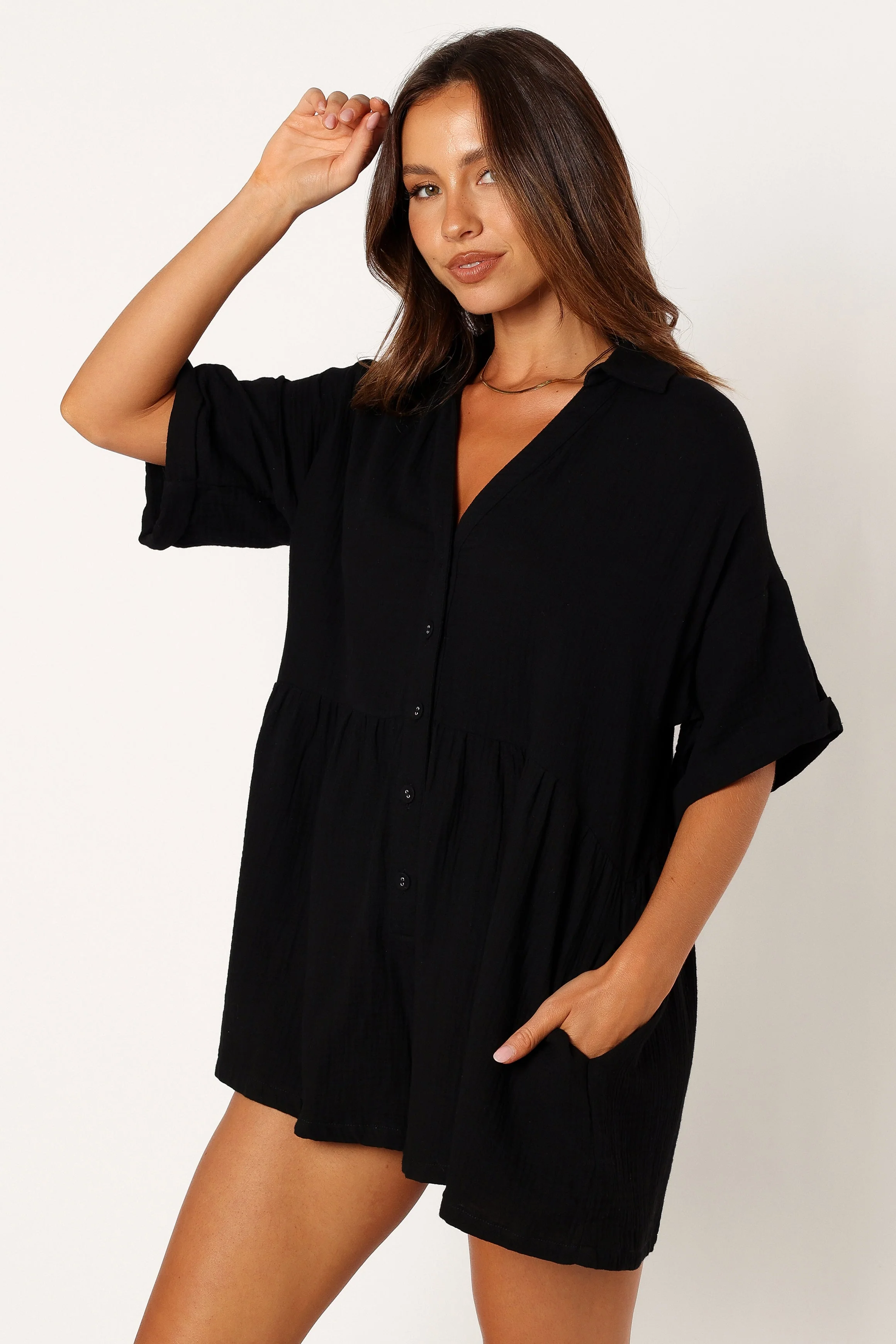 Winny Romper - Black-Rgtroy