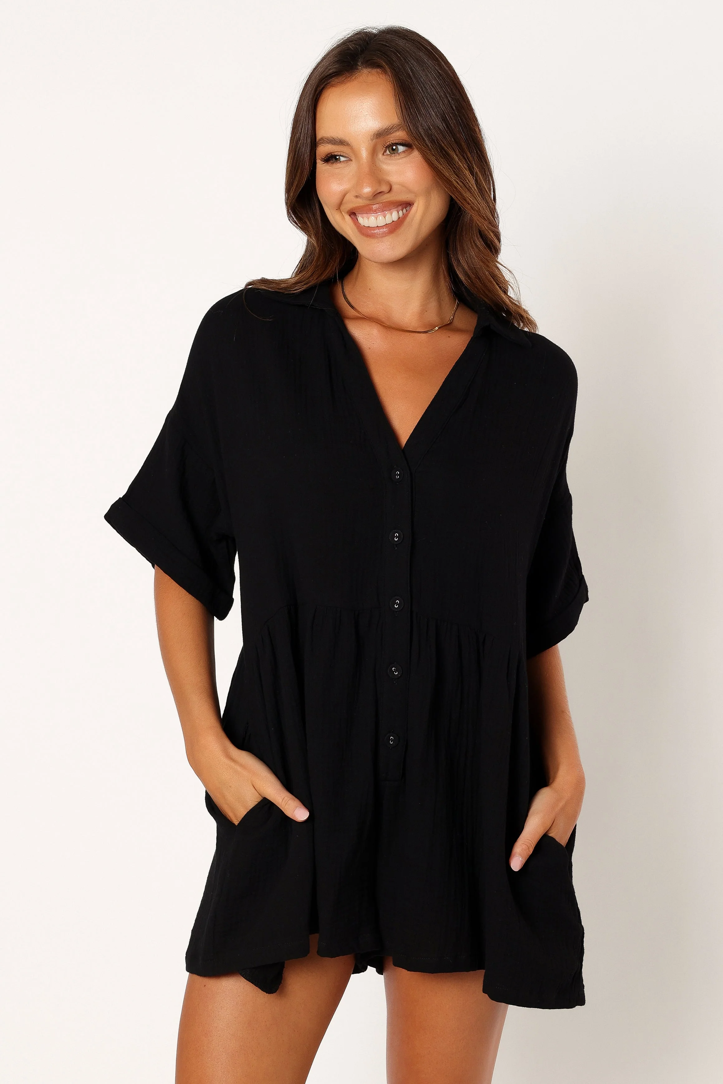 Winny Romper - Black-Rgtroy