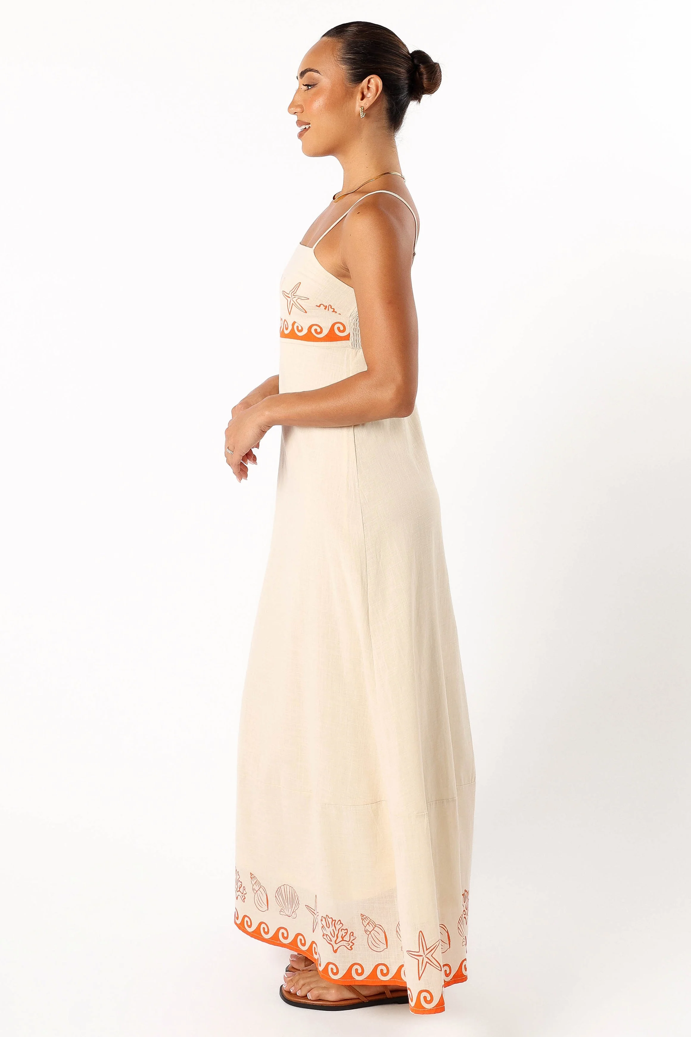 Ceecee Maxi Dress - Beige-Rgtroy