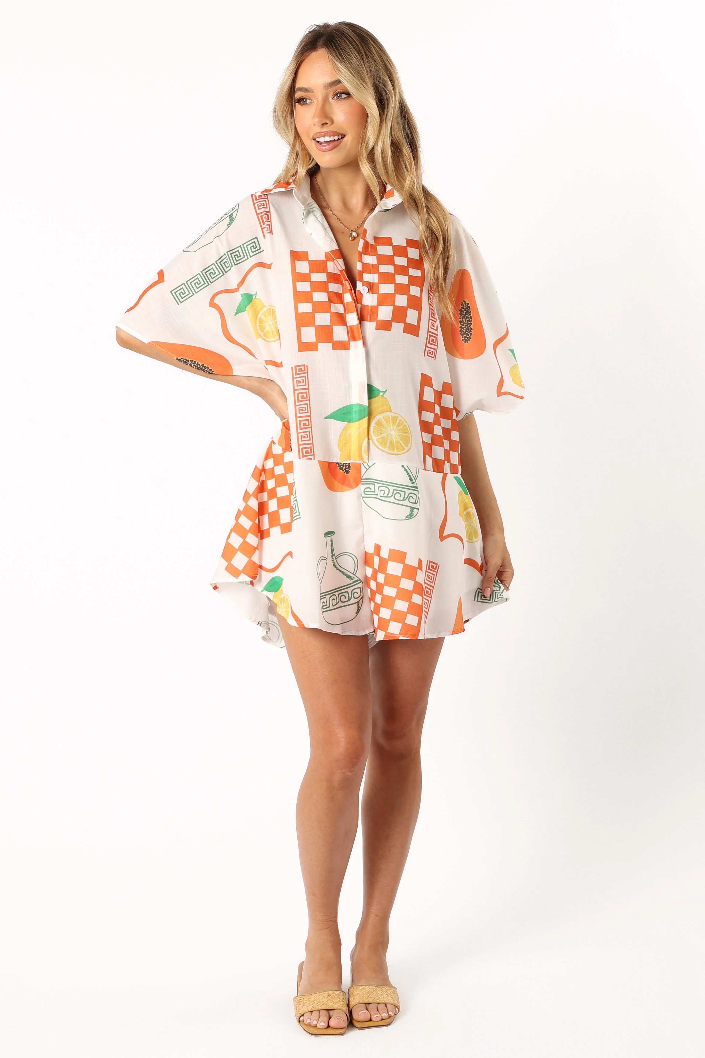 Sebastian Romper - White Orange-Rgtroy