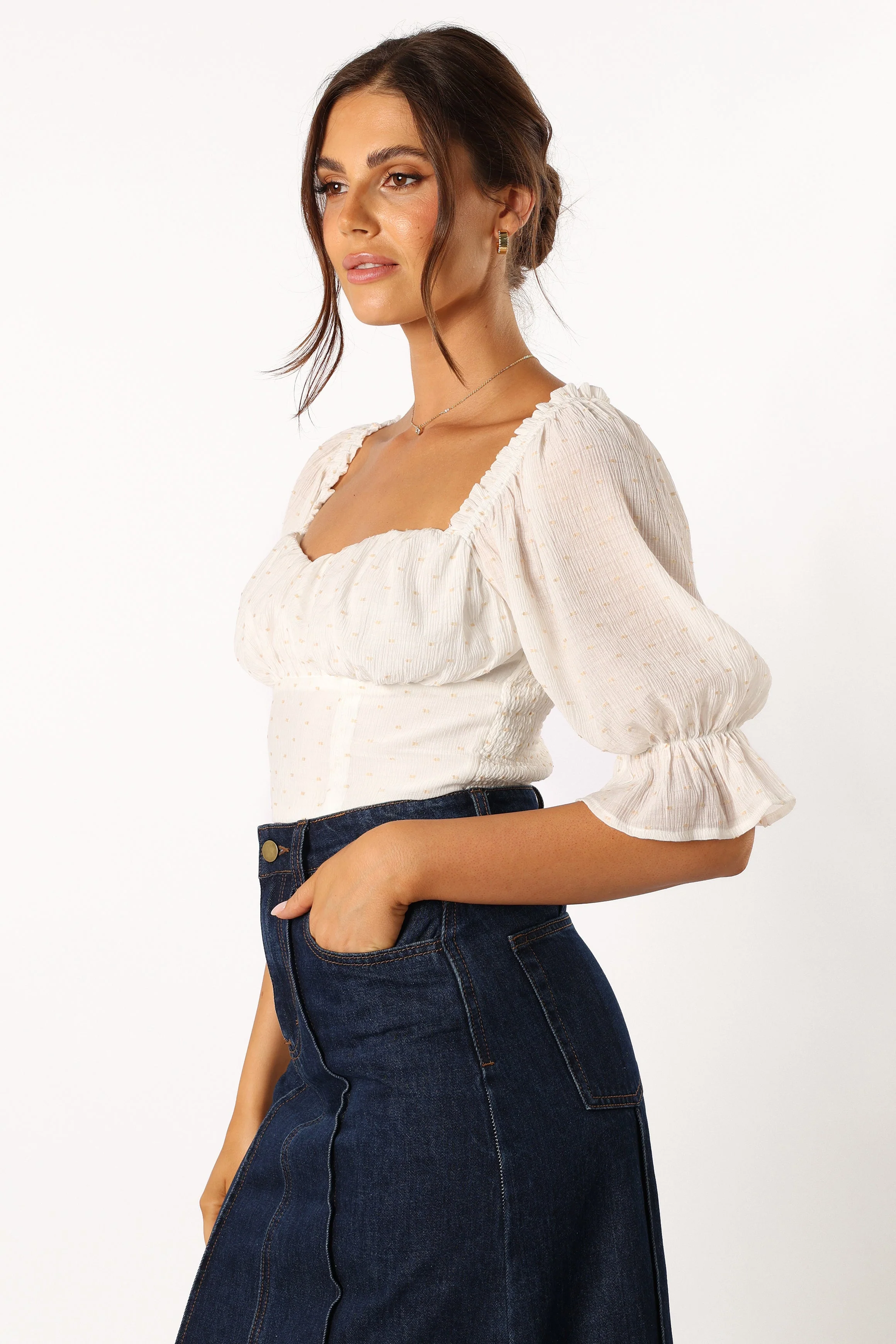Lily Top - Ivory-Rgtroy