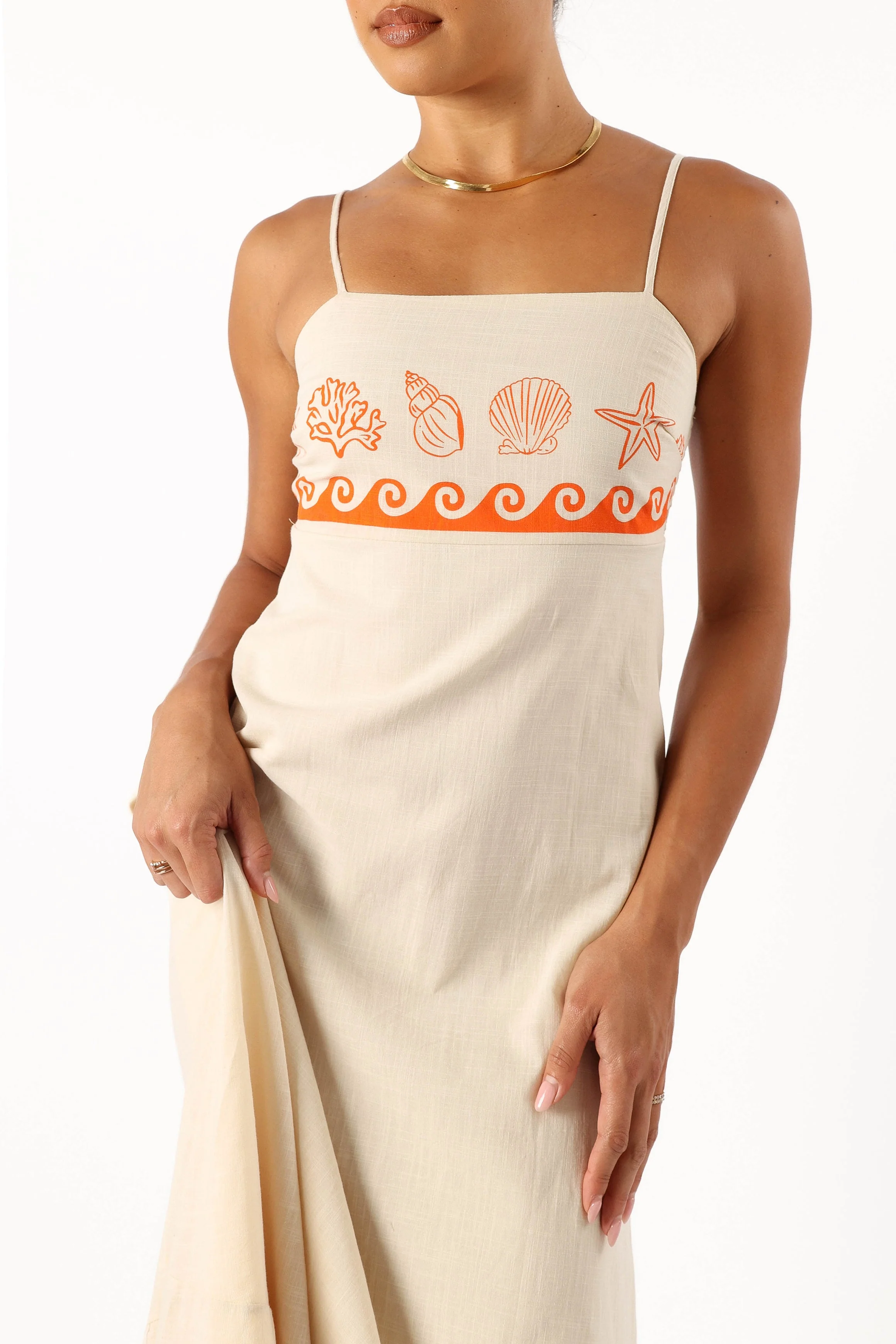 Ceecee Maxi Dress - Beige-Rgtroy