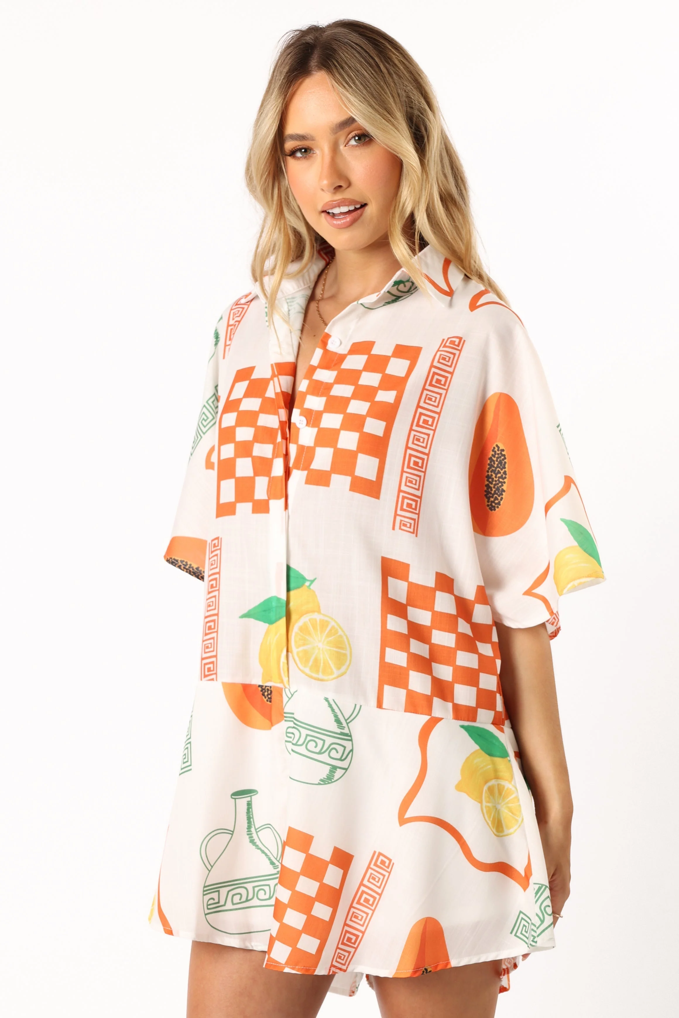 Sebastian Romper - White Orange-Rgtroy