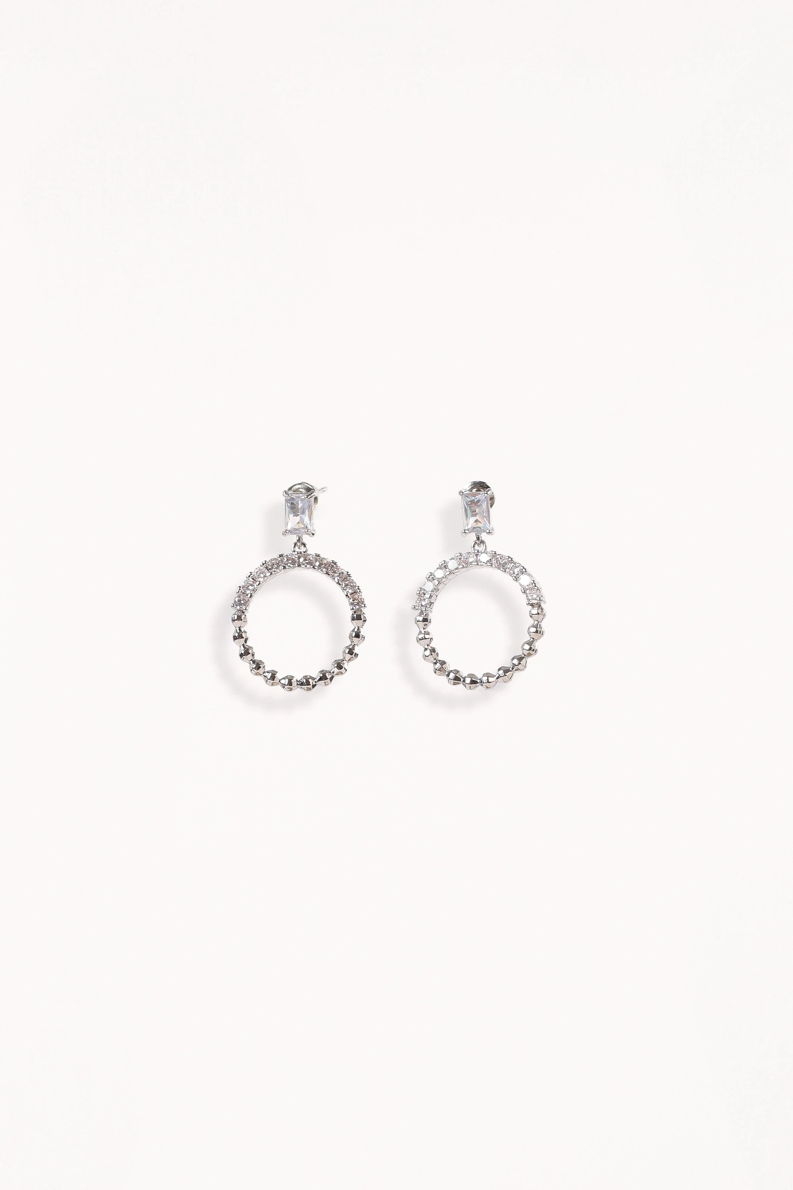 Eva Earrings - Silver-Rgtroy