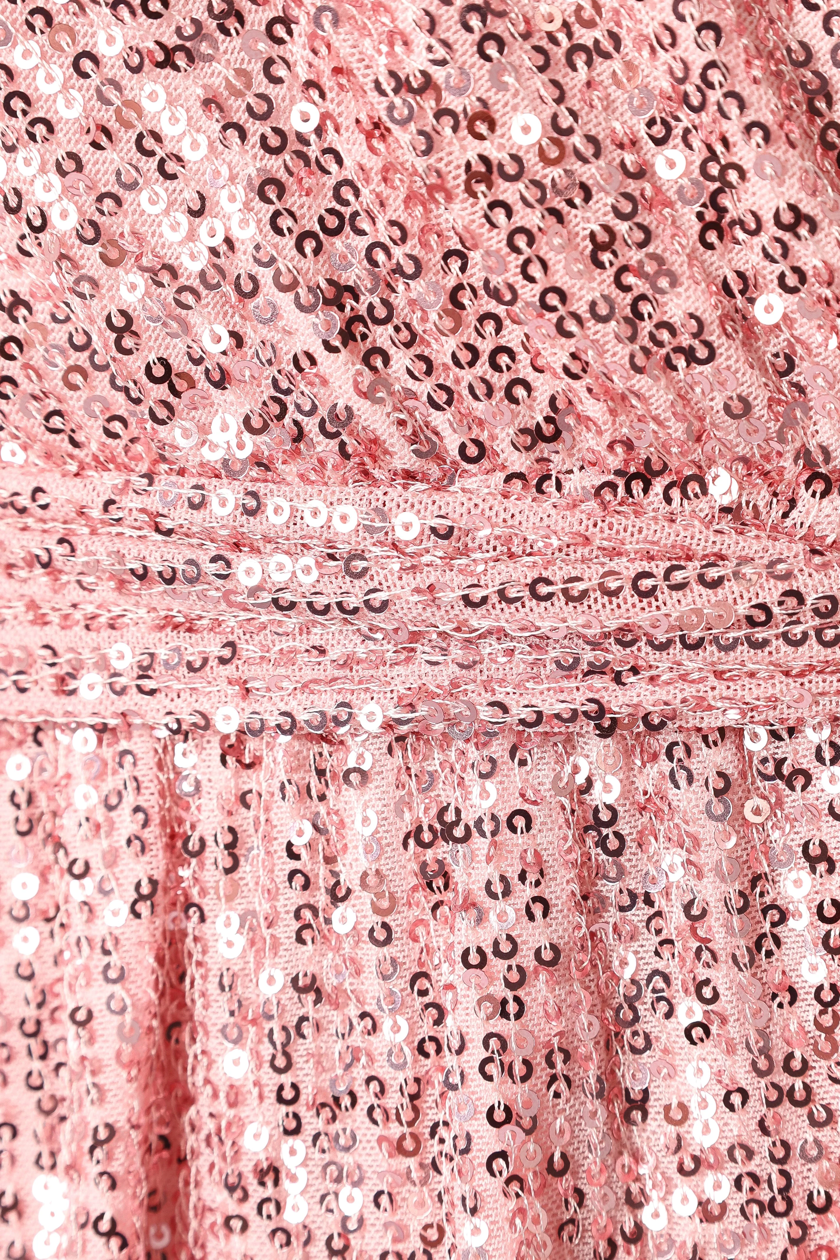 Monica Sequin Romper - Pink-Rgtroy