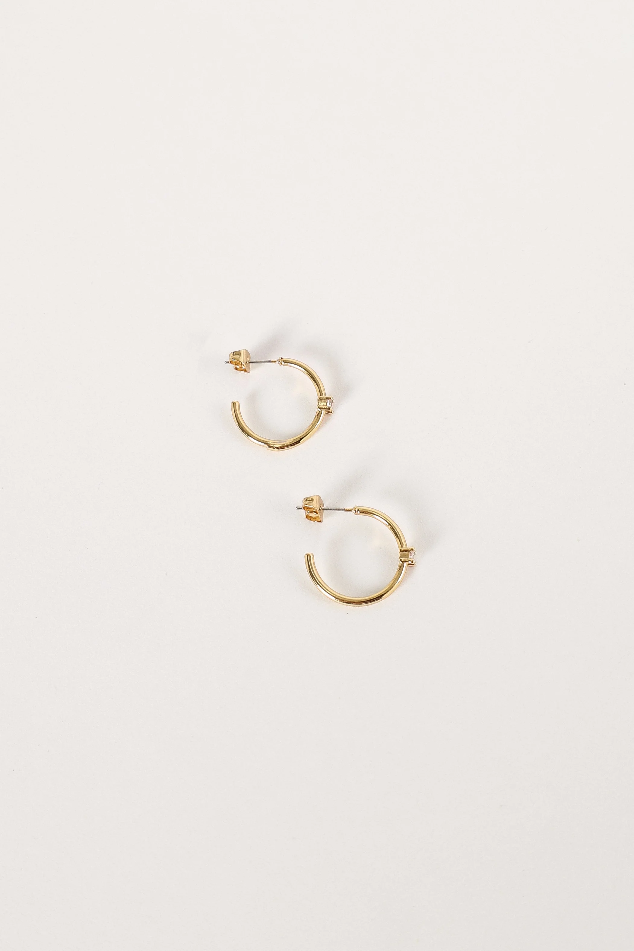 Damie Hoop Earrings - Gold-Rgtroy