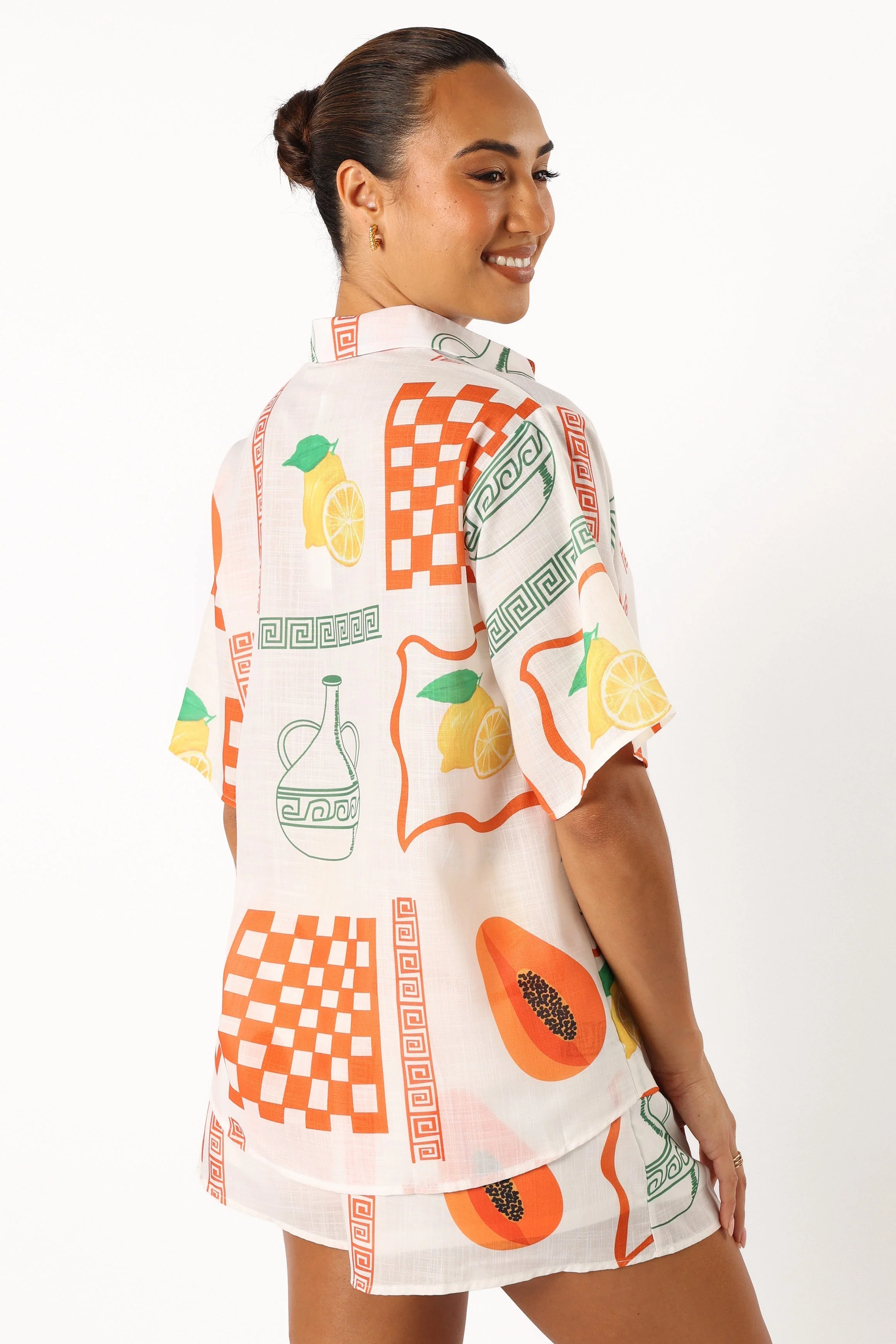 Piccolo Short Set - White Orange-Rgtroy