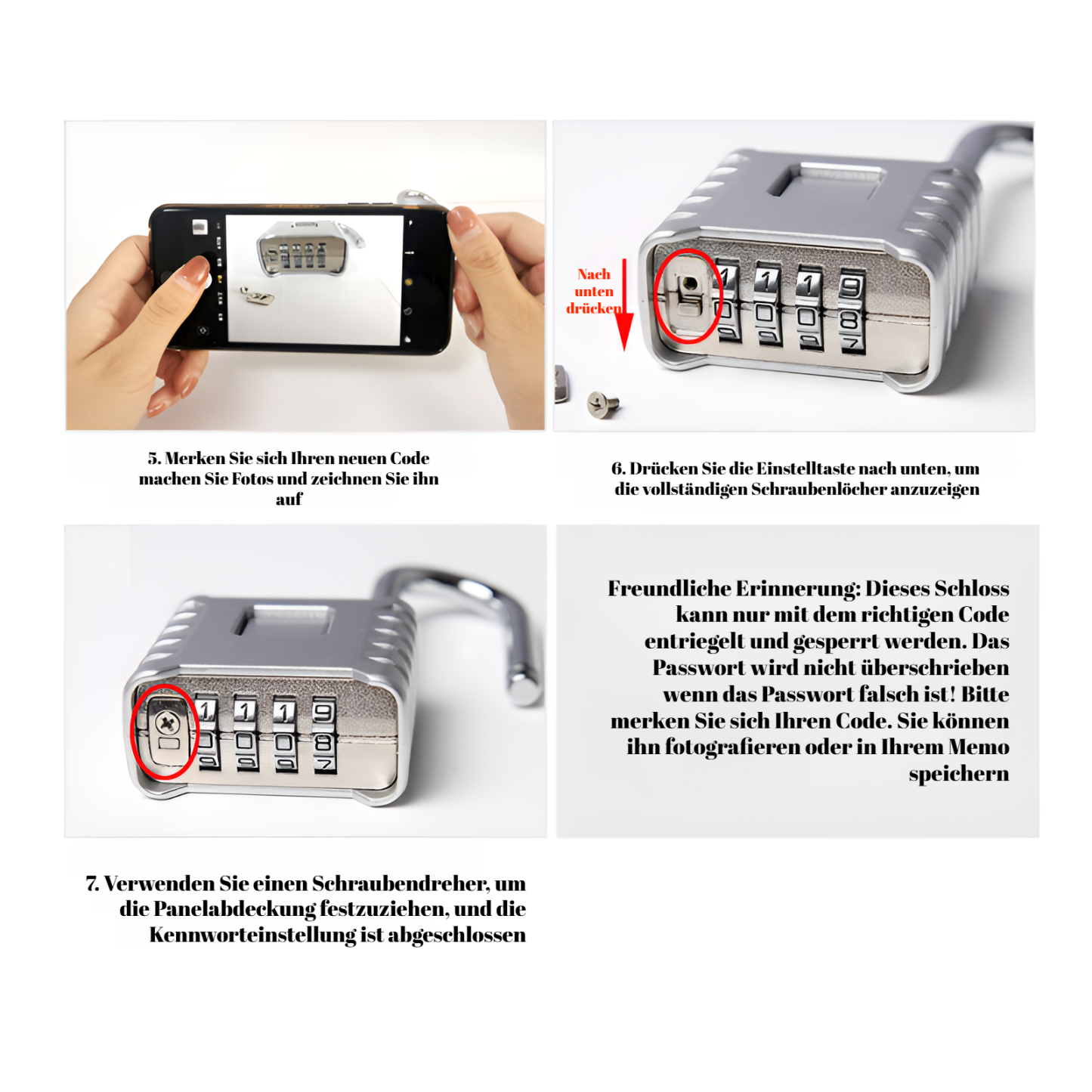 Großes regensicheres Zahlenschloss für Außentore, Lagerhallen und LKWs